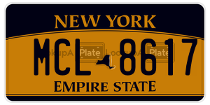 MCL8617  license plate in NY