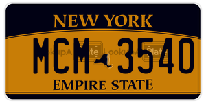 MCM3540  license plate in NY