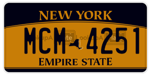 MCM4251  license plate in NY