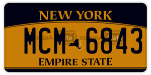 MCM6843  license plate in NY