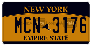MCN3176  license plate in NY