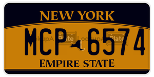MCP6574  license plate in NY