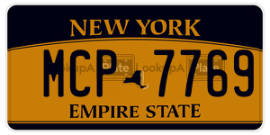 MCP7769  license plate in NY