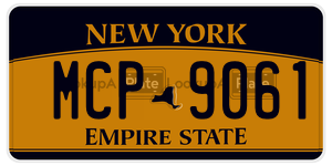 MCP9061  license plate in NY