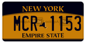 MCR1153  license plate in NY