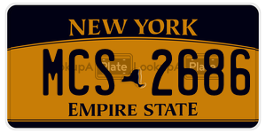 MCS2686  license plate in NY