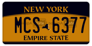 MCS6377  license plate in NY
