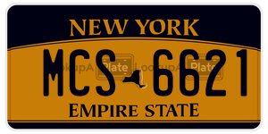 MCS6621  license plate in NY