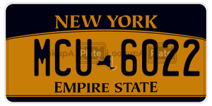MCU6022  license plate in NY
