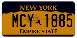 MCY1885  license plate in NY