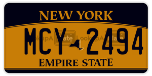 MCY2494  license plate in NY