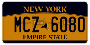 MCZ6080  license plate in NY