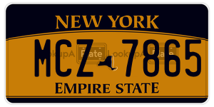MCZ7865  license plate in NY