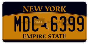MDC6399  license plate in NY