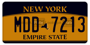 MDD7213  license plate in NY