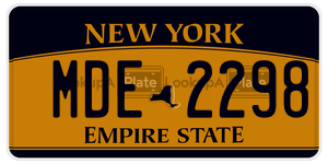 MDE2298  license plate in NY
