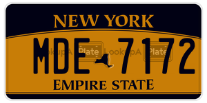 MDE7172  license plate in NY