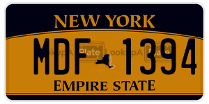 MDF1394  license plate in NY