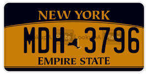 MDH+3796  license plate in NY