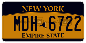 MDH6722  license plate in NY