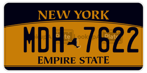 MDH7622  license plate in NY
