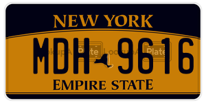 MDH9616  license plate in NY
