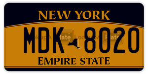MDK8020  license plate in NY