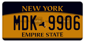 MDK9906  license plate in NY