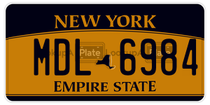 MDL6984  license plate in NY