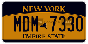 MDM7330  license plate in NY