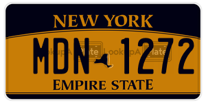 MDN1272  license plate in NY