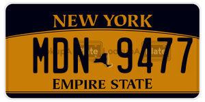 MDN9477  license plate in NY
