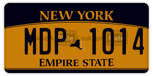 MDP1014  license plate in NY