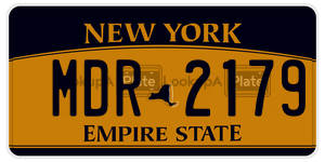 MDR2179  license plate in NY