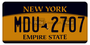 MDU2707 license plate in New York