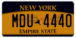 MDU4440  license plate in NY