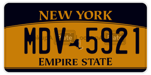 MDV5921  license plate in NY