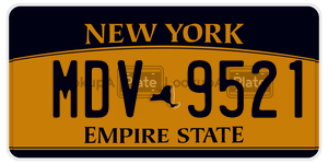 MDV9521  license plate in NY