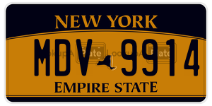 MDV9914  license plate in NY