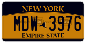 MDW3976  license plate in NY