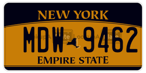 MDW9462  license plate in NY