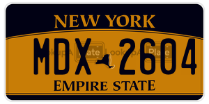 MDX2604  license plate in NY