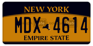MDX4614  license plate in NY
