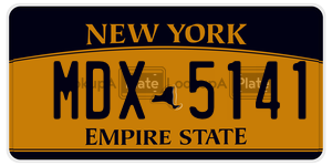 MDX5141  license plate in NY