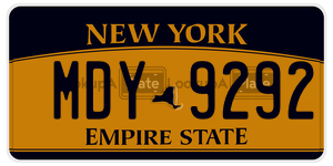 MDY9292  license plate in NY