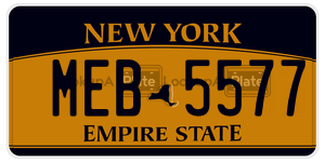 MEB5577  license plate in NY