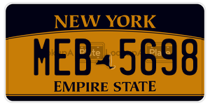 MEB5698  license plate in NY