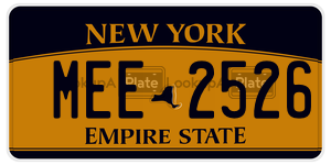 MEE2526  license plate in NY