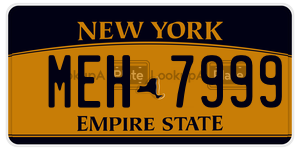 MEH7999  license plate in NY