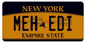 MEHEDI  license plate in NY